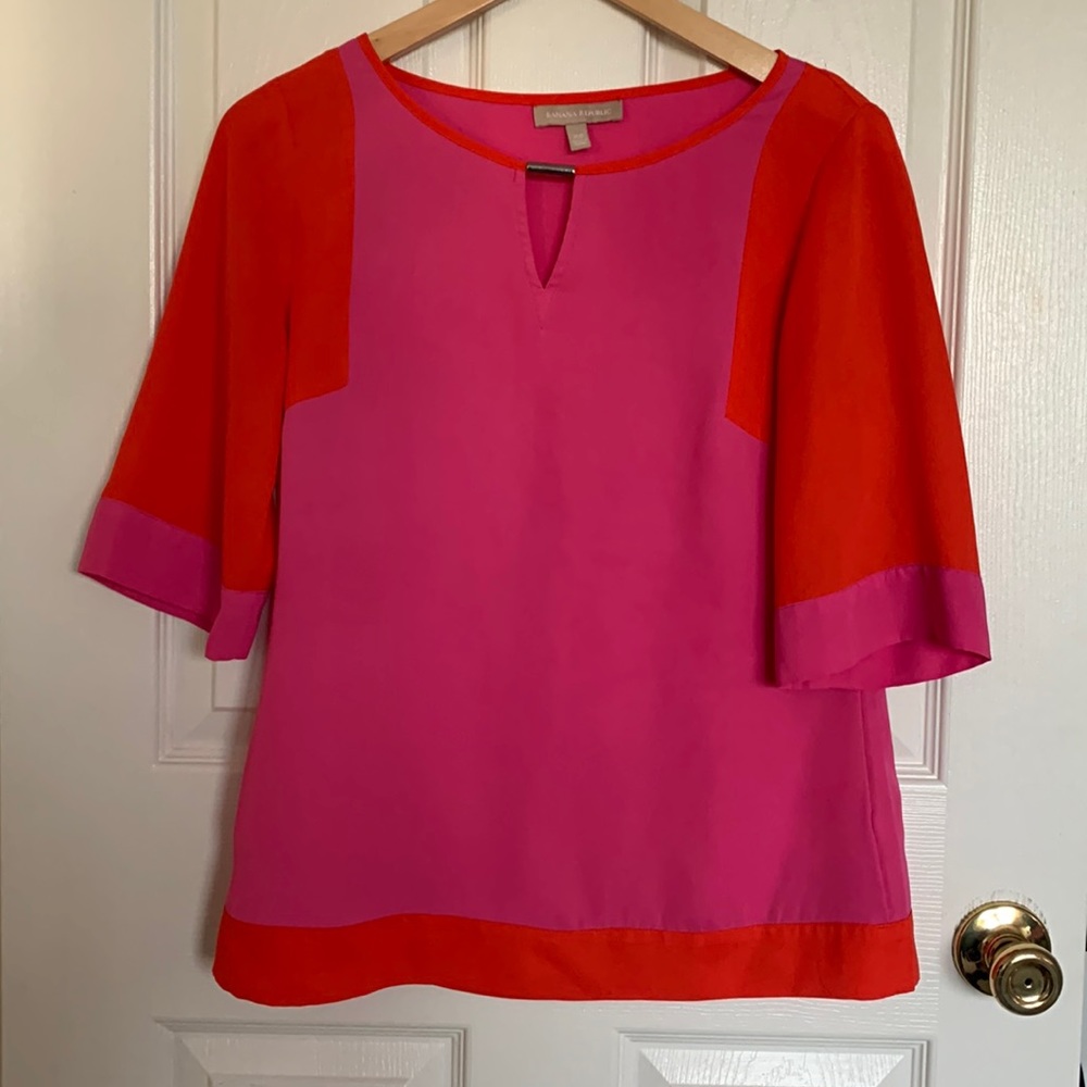 Banana Republic Color Block Blouse